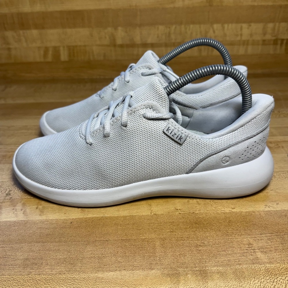 Kizik Madrid Eco Light Grey Hands Free Slip On Sneakers Womens 8.5 Mens 7 - Picture 3 of 7